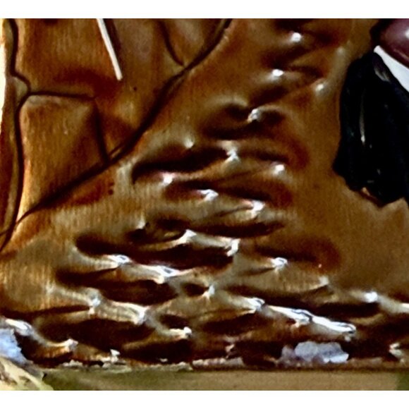 Vintage Buenos Aires Argentina Tango Raised Relief Plaque 3D Painting Wall Art - Picture 7 of 11